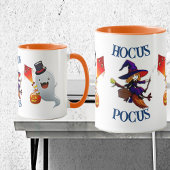 Hocus Pocus Magic Broom Witch Boo Halloween Party Mok