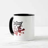 Hocus Pocus Magic Focus Modern Red & Black Mok (Voorkant links)