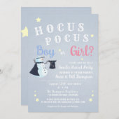 Hocus Pocus Magic Snowman Winter Gender onthulling Kaart (Voorkant / Achterkant)