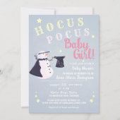 Hocus Pocus Magic Snowman Winter Girl Baby shower Kaart (Voorkant)