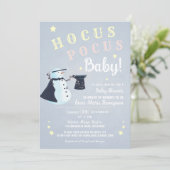 Hocus Pocus Magical Snowman Winter Baby shower Kaart (Staand voorkant)