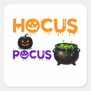 Hocus Pocus Magische Scène Voor Halloween Fans 🎃 Vierkante Sticker