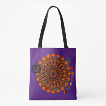 Hocus Pocus Mandala Halloween Boodschappentas - Ha