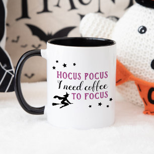 Hocus Pocus Modern Paars en Black Halloween Mok