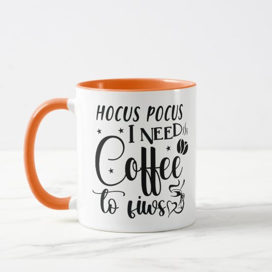Hocus Pocus Moderne Grappige Koffie Halloween Mok (Links)