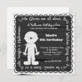 Hocus Pocus Mummy Birthday Kaart (Voorkant / Achterkant)