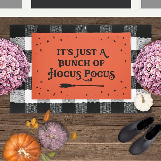 Hocus Pocus Oranje Halloween Quote Deurmat