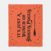 Hocus Pocus Oranje Halloween Quote Fleece Deken (Voorkant)