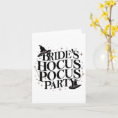 Hocus Pocus Party Bachelorette Halloween 1 Kaart (Gele Bloem)