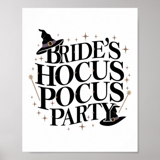 Hocus Pocus Party Bachelorette Halloween 1 Poster (Voorkant)