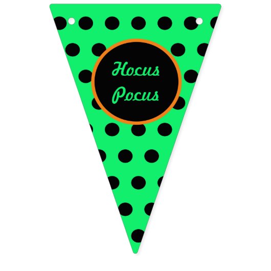 Hocus Pocus Party Banner (Neon Groen & Zwart) (Eerste vlag)