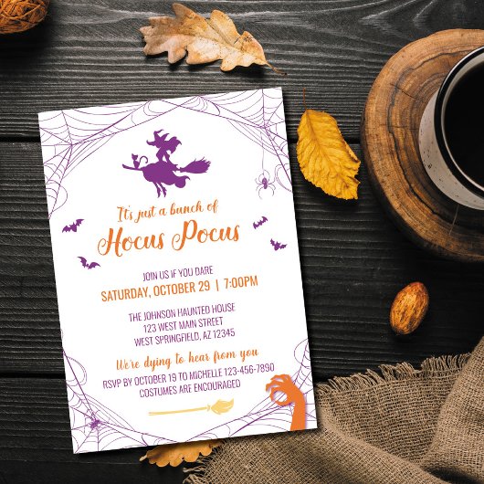 Hocus Pocus Party uitnodiging