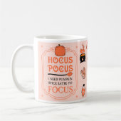 Hocus Pocus Pompoen Spice Latte om Herfst te focus Koffiemok (Links)