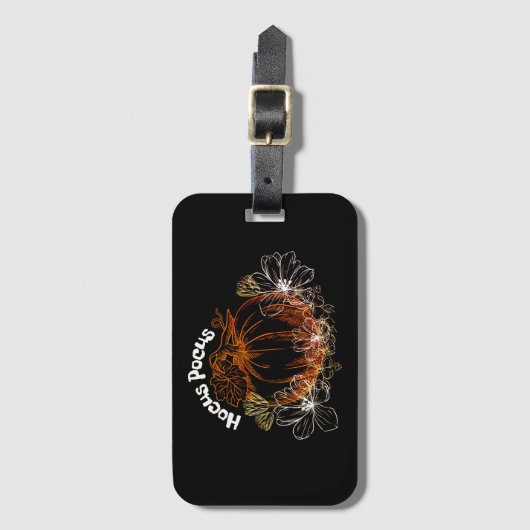Hocus Pocus Pumpking Bagagelabel (Voorkant (verticaal))