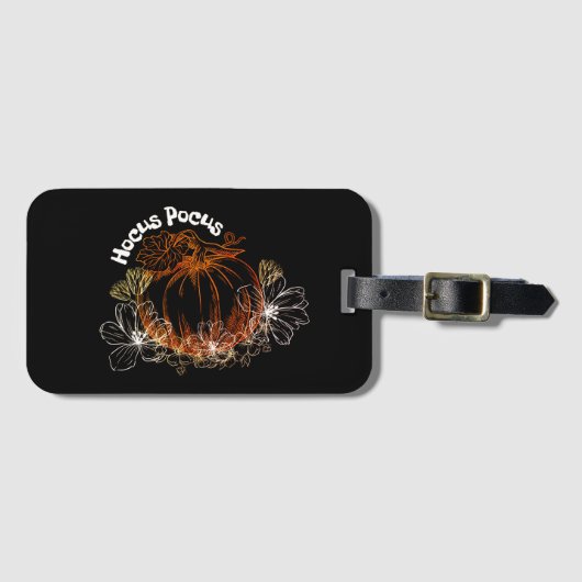 Hocus Pocus Pumpking Bagagelabel (Voorkant (horizontaal))