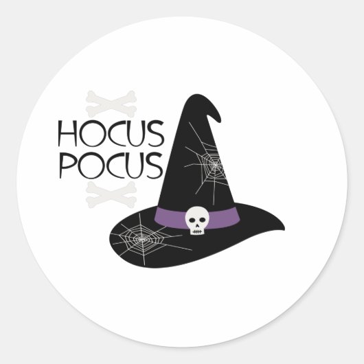 Hocus Pocus Ronde Sticker (Voorkant)