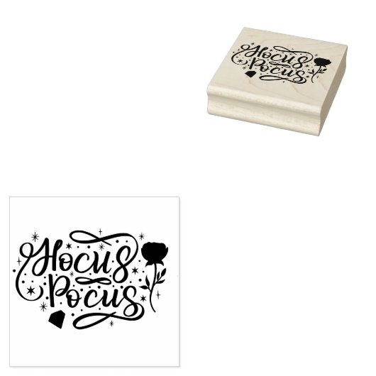 Hocus Pocus Rubberstempel (Gestempeld)