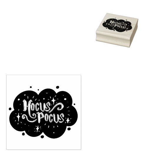 Hocus Pocus Rubberstempel (Gestempeld)