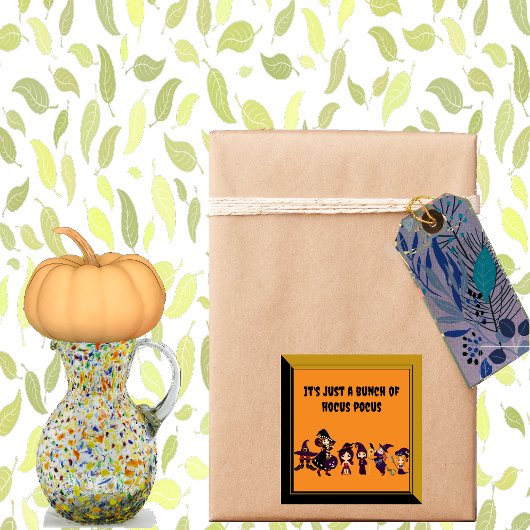 Hocus Pocus Schattige Halloween Heksenparade Spook Vierkante Sticker