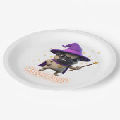 Hocus Pocus Schattige Halloween Pug Paper Bord (Gekanteld)