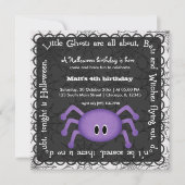Hocus Pocus Spider Birthday Kaart (Voorkant)
