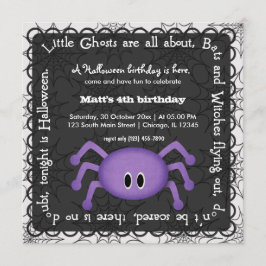 Hocus Pocus Spider Birthday Kaart