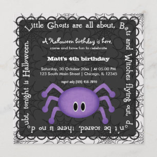Hocus Pocus Spider Birthday Kaart
