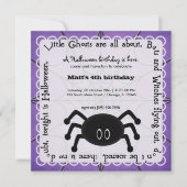 Hocus Pocus Spider Birthday Kaart (Voorkant)
