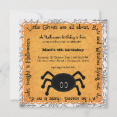 Hocus Pocus Spider Birthday Kaart (Voorkant)