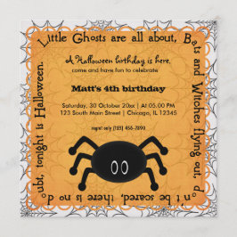 Hocus Pocus Spider Birthday Kaart