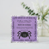 Hocus Pocus Spider Birthday Kaart (Staand voorkant)