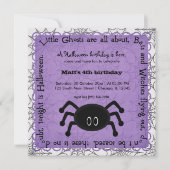 Hocus Pocus Spider Birthday Kaart (Voorkant)
