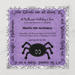 Hocus Pocus Spider Birthday Kaart