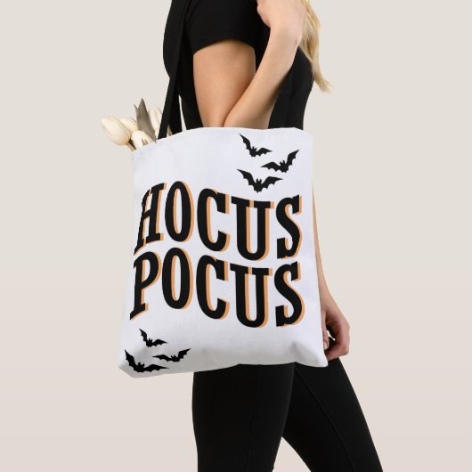 Hocus Pocus Spooky Cute Witches Halloween Tote Bag (Dichtbij)