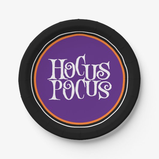 Hocus Pocus Spooky Paars Halloween Paper Bord (Voorkant)