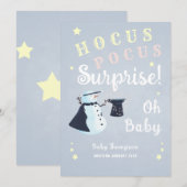 Hocus Pocus Surprise Baby Winter Snowman Zwangersc Kaart (Voorkant / Achterkant)