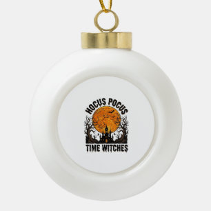 Hocus Pocus Tijd Heksen Vintage Halloween T-shirt Keramische Bal Ornament