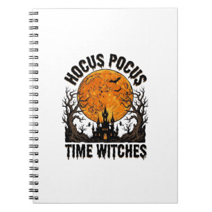 Hocus Pocus Tijd Heksen Vintage Halloween T-shirt  Notitieboek