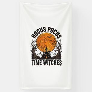 Hocus Pocus Tijd Heksen Vintage Halloween T-shirt  Spandoek