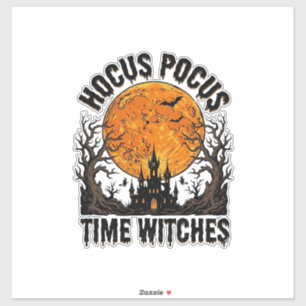 Hocus Pocus Tijd Heksen Vintage Halloween T-shirt  Sticker