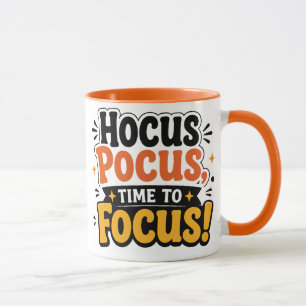 Hocus Pocus Tijd om te Focusen Halloween Docentenm Mok