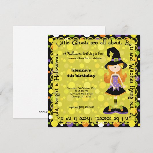 Hocus Pocus Verjaardag Kaart (Voorkant / Achterkant)