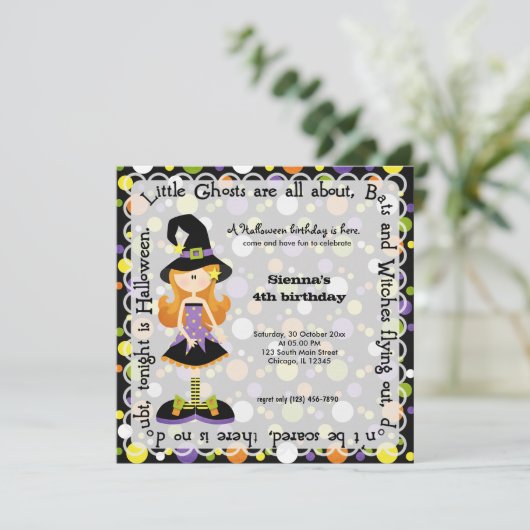 Hocus Pocus Verjaardagsfeest Kaart (Staand voorkant)