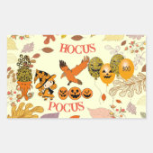 Hocus Pocus Wandering Heks Raven Balloon Jack Rechthoekige Sticker (Voorkant)