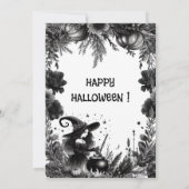 Hocus Pocus Wicked Witch Party Gothic Script Zwart Kaart (Achterkant)