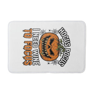 Hocus Pocus Wijnpompoen Halloween Shirt Ontwerp_1 Badmat