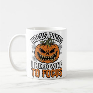 Hocus Pocus Wijnpompoen Halloween Shirt Ontwerp_1 Koffiemok