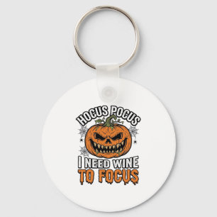 Hocus Pocus Wijnpompoen Halloween Shirt Ontwerp_1 Sleutelhanger