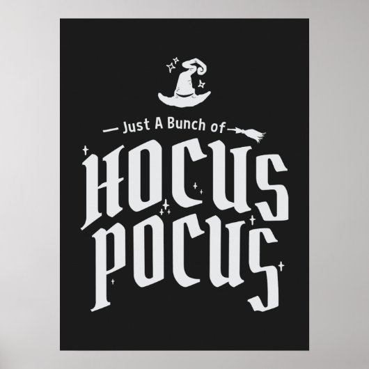 Hocus Pocus Witch Funny Halloween Poster (Voorkant)