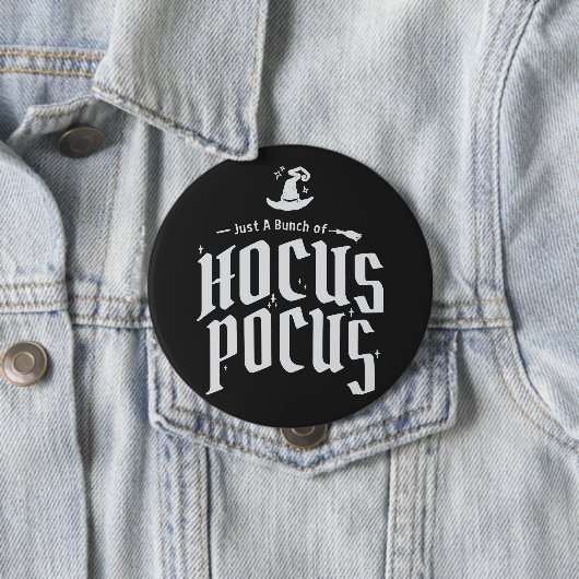 Hocus Pocus Witch Funny Halloween Ronde Button 4,0 Cm (In situ)